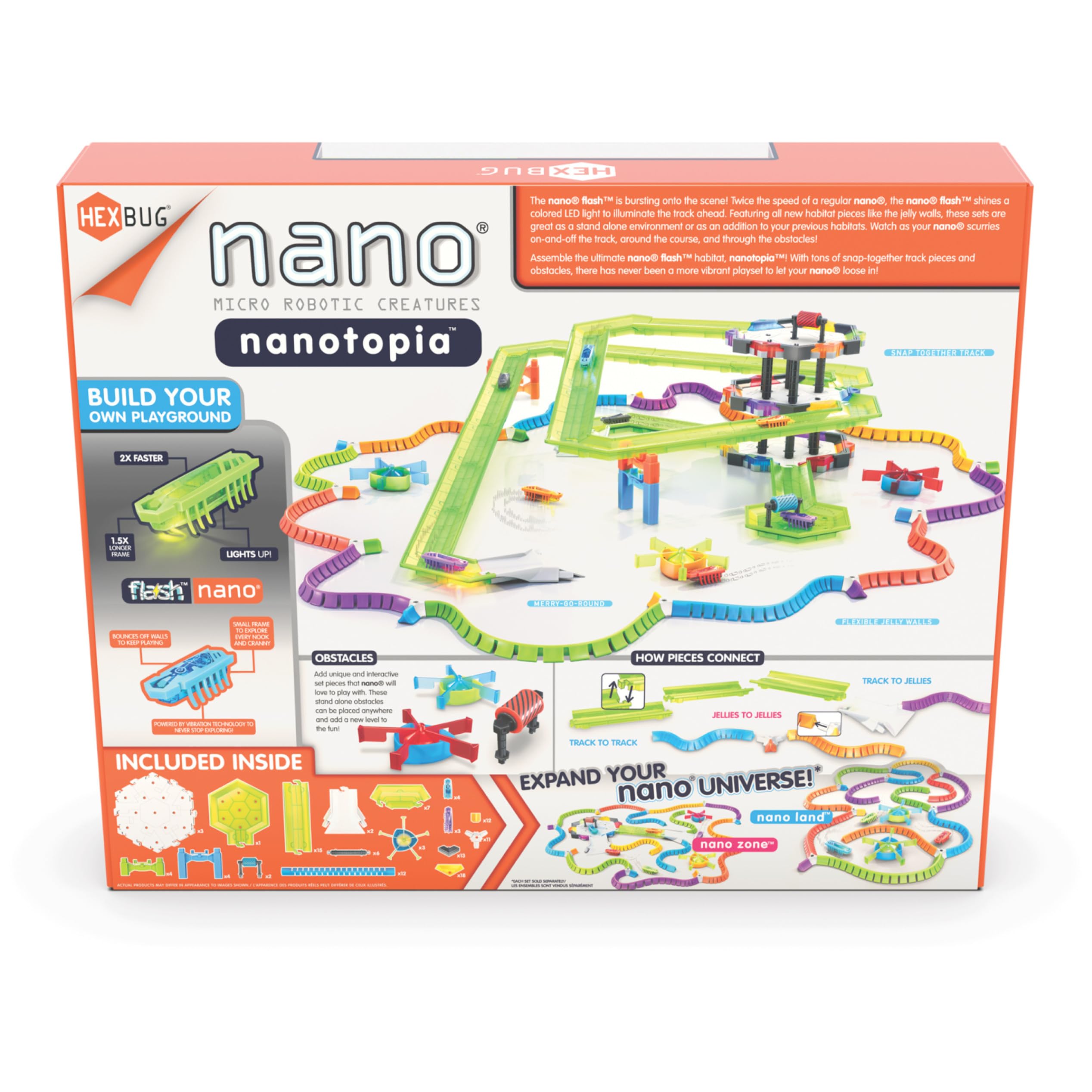Amazon.com: HEXBUG Flash Nano nanotopia - Colorful Sensory Playset